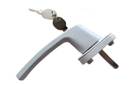 Picture of Mortise Window Handle-3 - White/Black