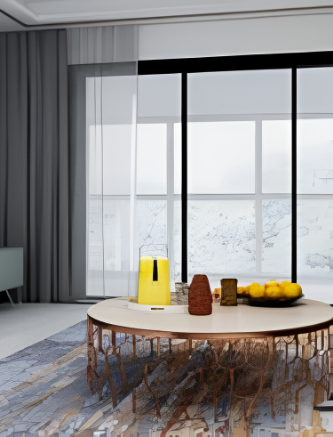 Picture of Add on kit for Linked Sliding Partition System 100 - Soft Close - For Wood 3+1 Doors - Titanium