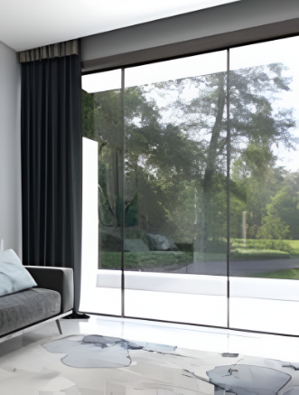 Picture of Linked Sliding Partition System 100 - Soft Close - For Al. Frame 2+1 Doors - Titanium