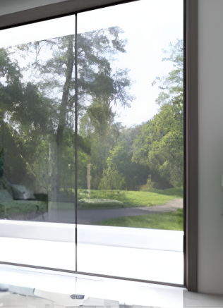 Picture of 2 Way Syncro Sliding Partition System 100 - Soft Close - For Wood 2+2 doors - Titanium 