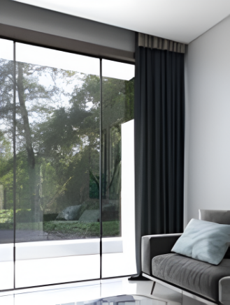 Picture of 2 Way Syncro Sliding Partition System 100 - Soft Close - For Al.Frame 2+2 doors - Titanium