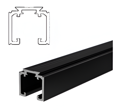 Picture of Top Sliding Track - for Sliding Door/Partition System - Black
