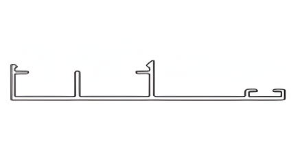 Picture of Top Track Cover Profile - for Sliding Door/Partition System - Black