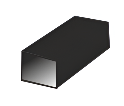 Picture of Square Section Profile (for Sliding Door/Partition System - Black