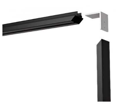 Picture of RA Join Connector for Aluminium Door Profile - for Sliding Door/Partition System - Silver