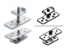 Picture of Fixed Door Bracket Kit - Wood - for Sliding Partition System - Zinc Plated White