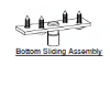 Picture of Wood Sliding Folding System - Top Sliding Assembly - Zinc Plated White