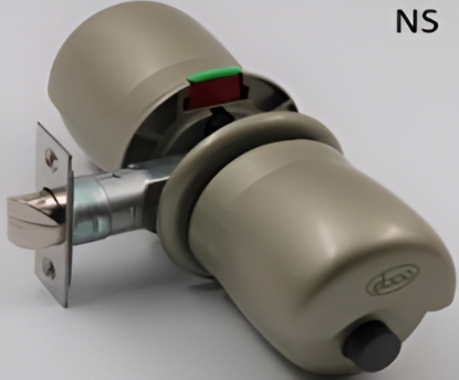 Picture of Presto - Door Knob Lock - One side key - Aluminium version -  Nickel Plated Satin