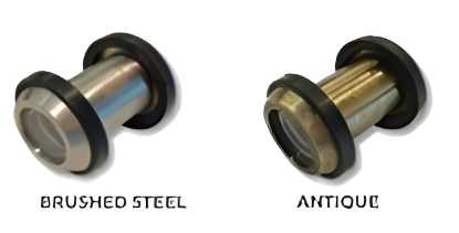 Picture of Door Viewer - Brushed Steel/Antique