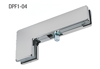 Picture of Corner 'L' Patch with Pivot - Brushed Steel