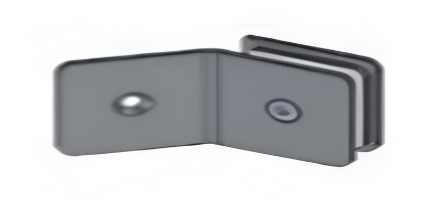 Picture of 135° Wall to Glass Connector - Brushed Steel