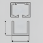 Picture of Track for Glass Sliding Folding Fitting For Bottom - Silver