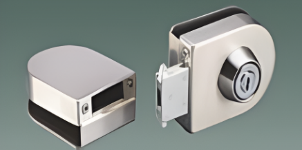 Picture of Openable Glass Door Lock - Glass to Glass-SS304 - Brushed Steel