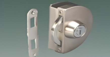 Picture of Sliding Glass Door Lock - Glass to Wood-SS304 - Brushed Steel