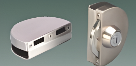 Picture of Sliding Glass Door Lock - Glass to Glass-SS304 - Brushed Steel