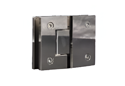 Picture of Shower Hinge 180° - Glass to Glass - Brushed Steel