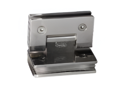 Picture of Shower Hinge 90° - Glass to Glass - Brushed Steel