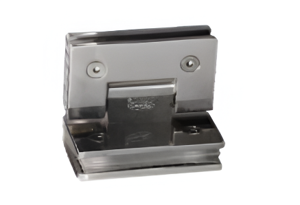 Picture of Shower Hinge 90° - Glass to Glass - Brushed Steel
