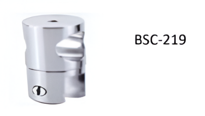 Picture of Tube to Glass Connector - 19mm - Brushed Steel