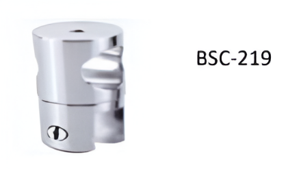 Picture of Tube to Glass Connector - 19mm - Brushed Steel