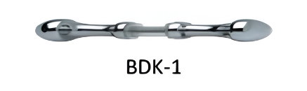 Picture of Shower Door Knob - Brushed Steel/Polished SS