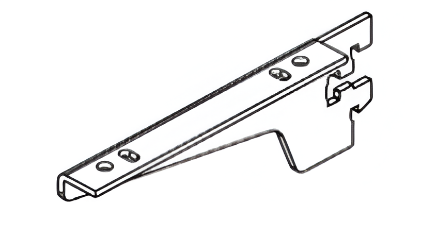 Picture of Wood Shelf Bracket with Nut and Screw - Anthracite