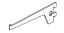 Picture of Glass Shelf Bracket with Nut and Screw - Anthracite
