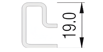 Picture of Track for Shelves - Horizontal - Anthracite