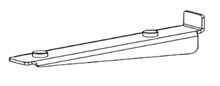 Picture of Glass Shelf Bracket - Anthracite