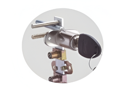 Picture of Front Multi Drawer Lock for Steel Cabinet - Nickel Plated