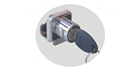 Picture of Single Glass Door Lock - Nickel Plated