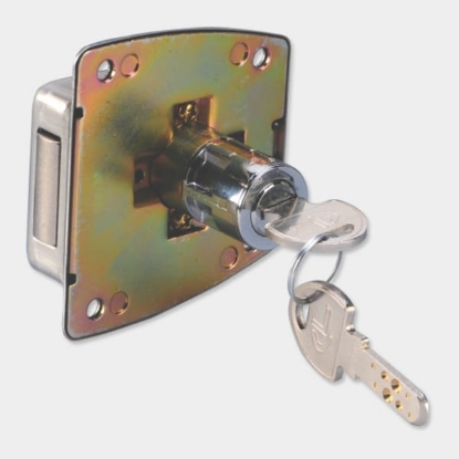 Picture of Securite Drawer Lock (with brass key) - 16mm