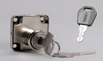 Picture of Square Lock 22mm/Square Lock 22mm with Metal Keys - Nickel Plated