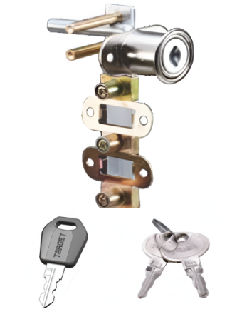 Picture of Front Multi Drawer Lock - 480mm / Front Multi Drawer Lock - 480mm with Metal Keys - Nickel Plated