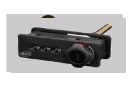 Picture of 3 Digit Combination Lock - Pedestal - Right - Black