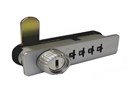 Picture of 4 Digit Combination Lock Zinc - Wood - 16- 20mm - Left -  Nickel Plated