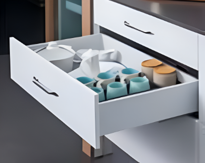 Picture of Pro- Motion Drawer System 120 - SLIM2 - White/Anthracite