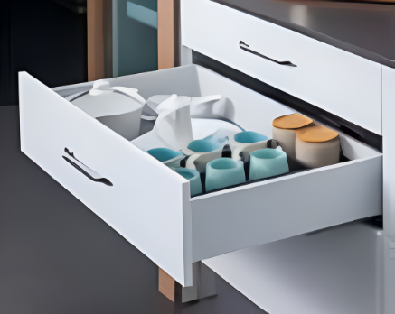 Picture of Pro- Motion Drawer System 120 - SLIM2 - White/Anthracite