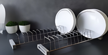 Picture of Kitchen Drawer Rack - Plate - Satin Stainless Steel