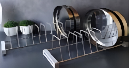 Picture of Kitchen Drawer Rack - Thali - Satin Stainless Steel