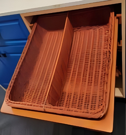 Picture of Divider for Plastic Wicker Basket - Brown