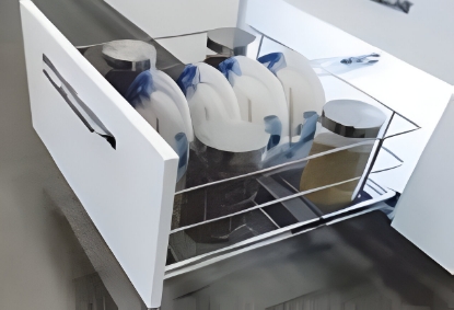 Picture of Right Angle Thali Kitchen Basket - Stainless steel(SS304)