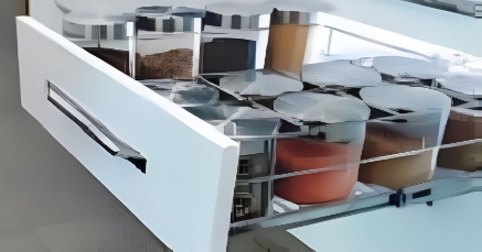 Picture of Right Angle Half Bottle Rack Kitchen Basket - Stainless steel(SS304)