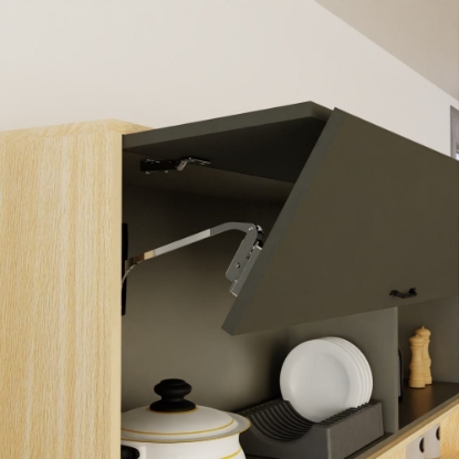 Picture of Eurolift Bifold Door System - Ht. 720mm - Left - with Mounting Plates, Central Hinges & Cover