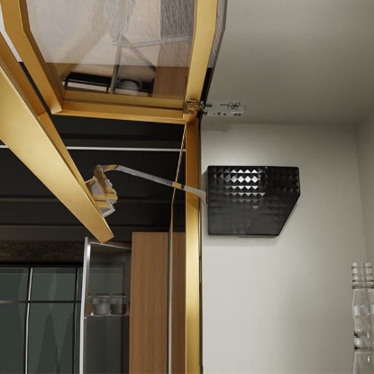 Picture of Eurolift Bifold Door System - Ht. 720mm - Left - with Mounting Plates, Central Hinges & Cover