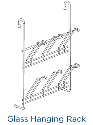 Kitchen Glass Hanging Rack | BuidingSteps