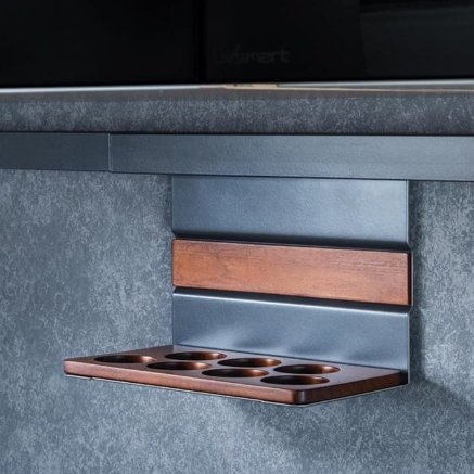 Picture of Kitchen Midway Shelf with Spice Rack - Round