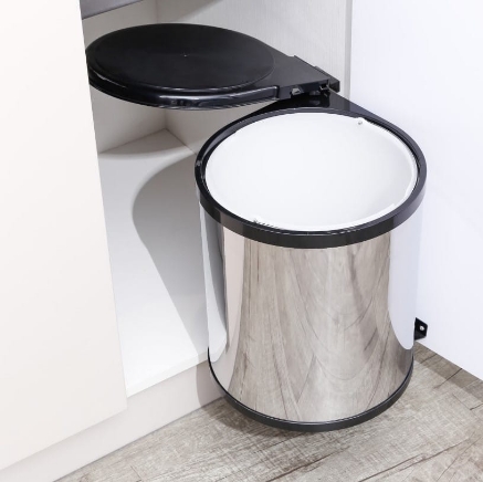 Picture of Swing Out Waste Bin - 14 liter - Stainless Steel