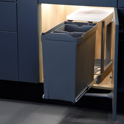 Picture of Auto Pull Out Double Waste Bin - 28 Ltr
