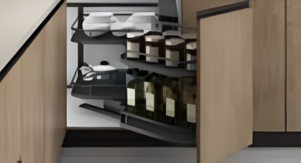 Picture of Magic Corner System - Right/Left - with Shutter Mount - Anthracite